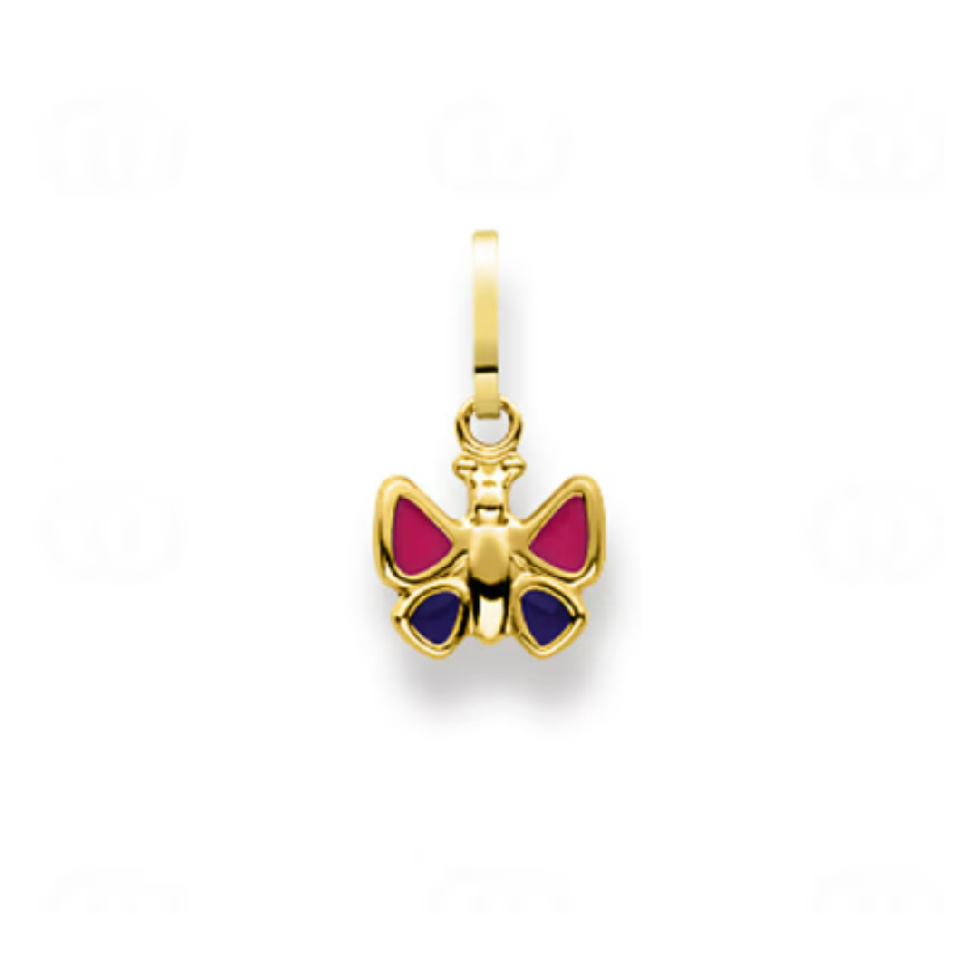 Schmetterling Anhänger in 18 Karat Gelbgold