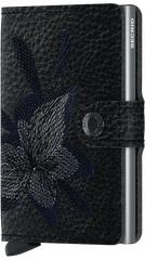 Secrid Miniwallet Stitch Magnolia Black mit gratis Gravur - MSt-Magnolia Black