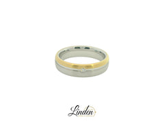 Partnerringe Silber 925 / 18 Karat - 750 Gold - SGB - 629/5