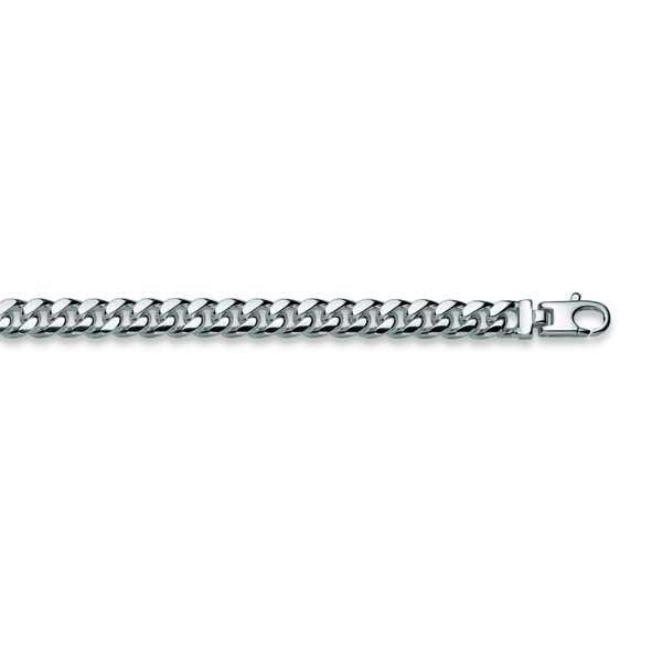 Silber Panzer Armband geschliffen  - 6274.00148/2100