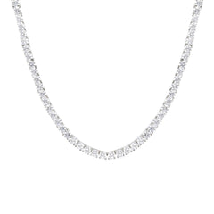 collier tennis en argent avec zircone