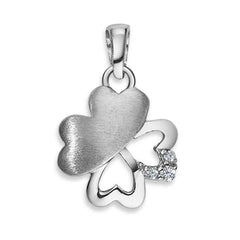 Silver classics 2021 Anhänger Silber 925 weiss – Kleeblatt Motiv - 6256.08869/0001