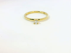 Bague de fiançailles Linden en or jaune 18 carats 750 millièmes et diamants - YZ0004287