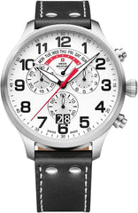 Swiss Military by Chrono Chronograph Herren Schwarz Leder&nbsp;