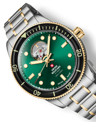 Swiss Military by Chrono Diver 200 Automatic Open Heart Herrenuhr - SMA34106.13