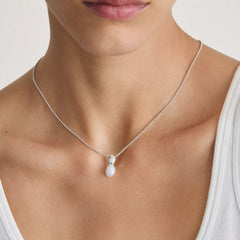 THOMAS SABO Bold Elegance Halskette mit Süsswasserzuchtperlen-Anhänger aus 925er Sterlingsilber – KE2318-082-14-L45V