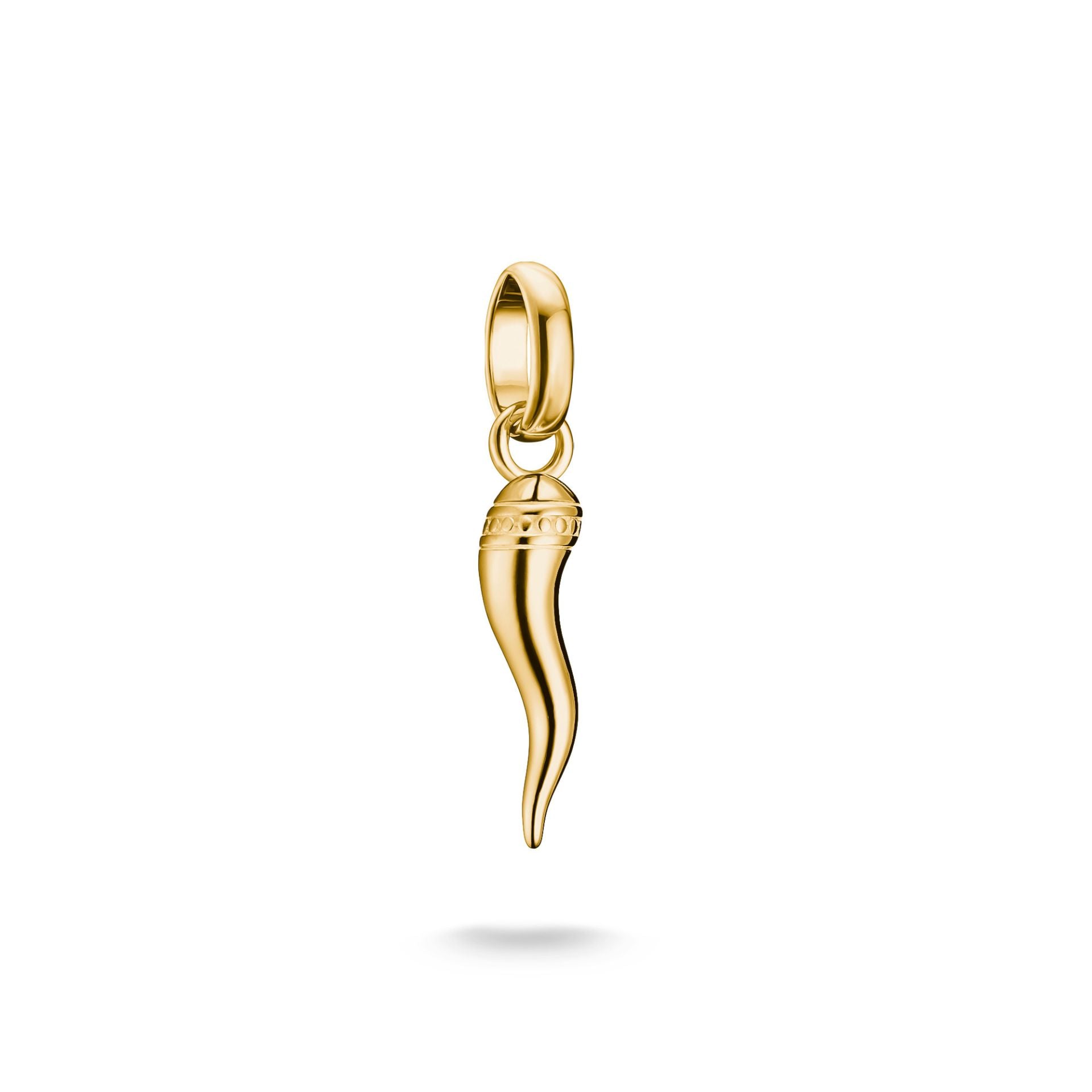 Thomas Sabo Charm Anhänger Cornicello Glücksbringer 18K Vergoldet – CC1328-M01-39