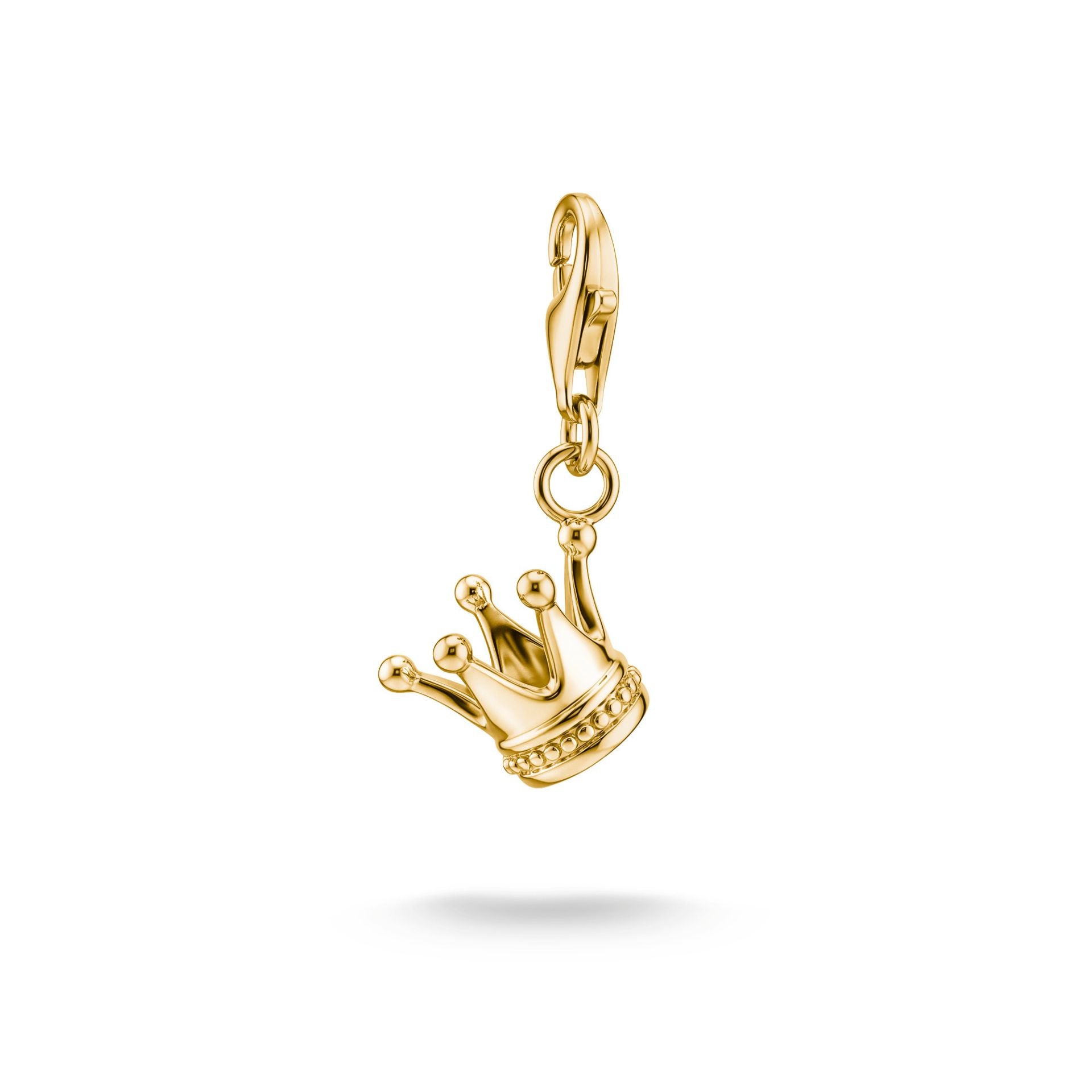 Thomas Sabo Charm Anhänger Krone 18K Vergoldet Goldfarben – 0887-M01-39