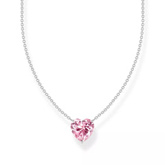 Thomas Sabo Halskette mit pinkfarbenem Herz-Anhänger Silber 925 – KE2211-051-9-L45V