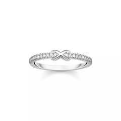 Thomas Sabo Infinity Ring Silber 925 mit weissen Zirkonia – TR2322-051-14