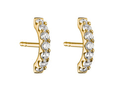Thomas Sabo Ohrstecker mit weissem Zirkonia 18K Vergoldet Goldfarben – H2378-M01-14