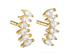 Thomas Sabo Ohrstecker mit weissen Zirkonia 18K Vergoldet