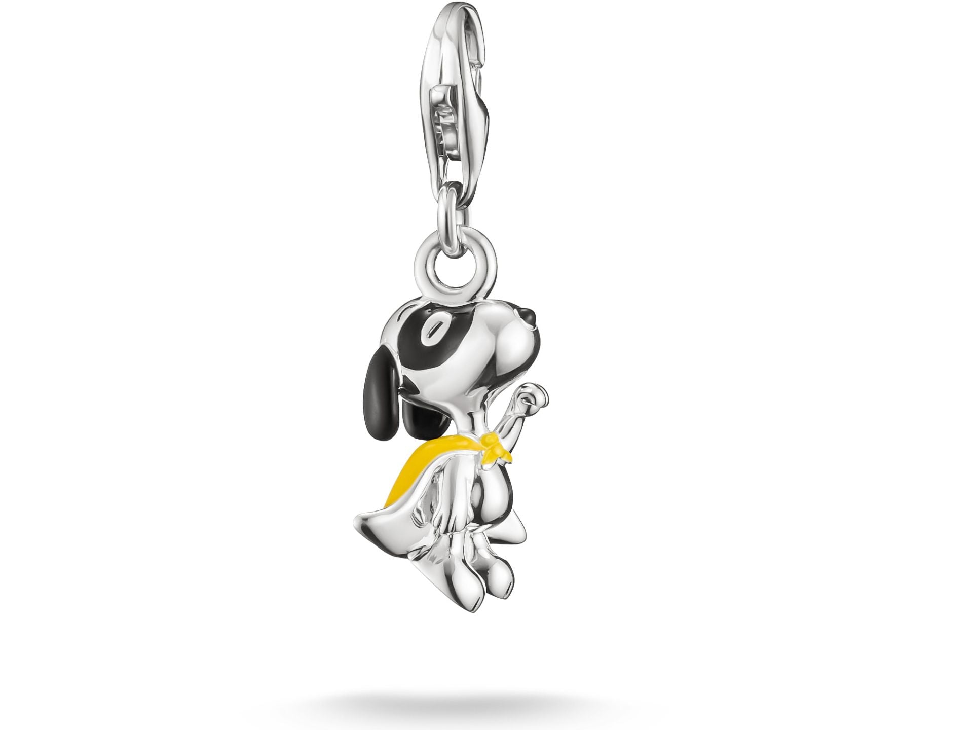 Thomas Sabo Peanuts Charm-Anhänger Snoopy als Superheld Silber 925