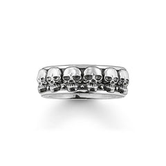 Thomas Sabo Rebel at Heart Totenkopf Ring Silber 925 Geschwärzt – TR1878-001-12