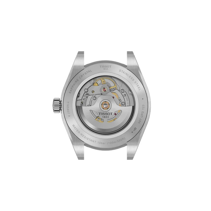 Tissot Gentleman Goldlünette Powermatic 80 Herrenuhr 38 mm Grün – T934.807.41.091.00