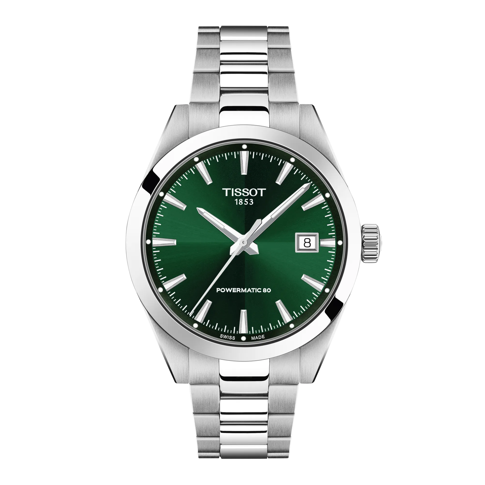 Tissot Gentleman Powermatic 80 Grün Automatik Herrenuhr 