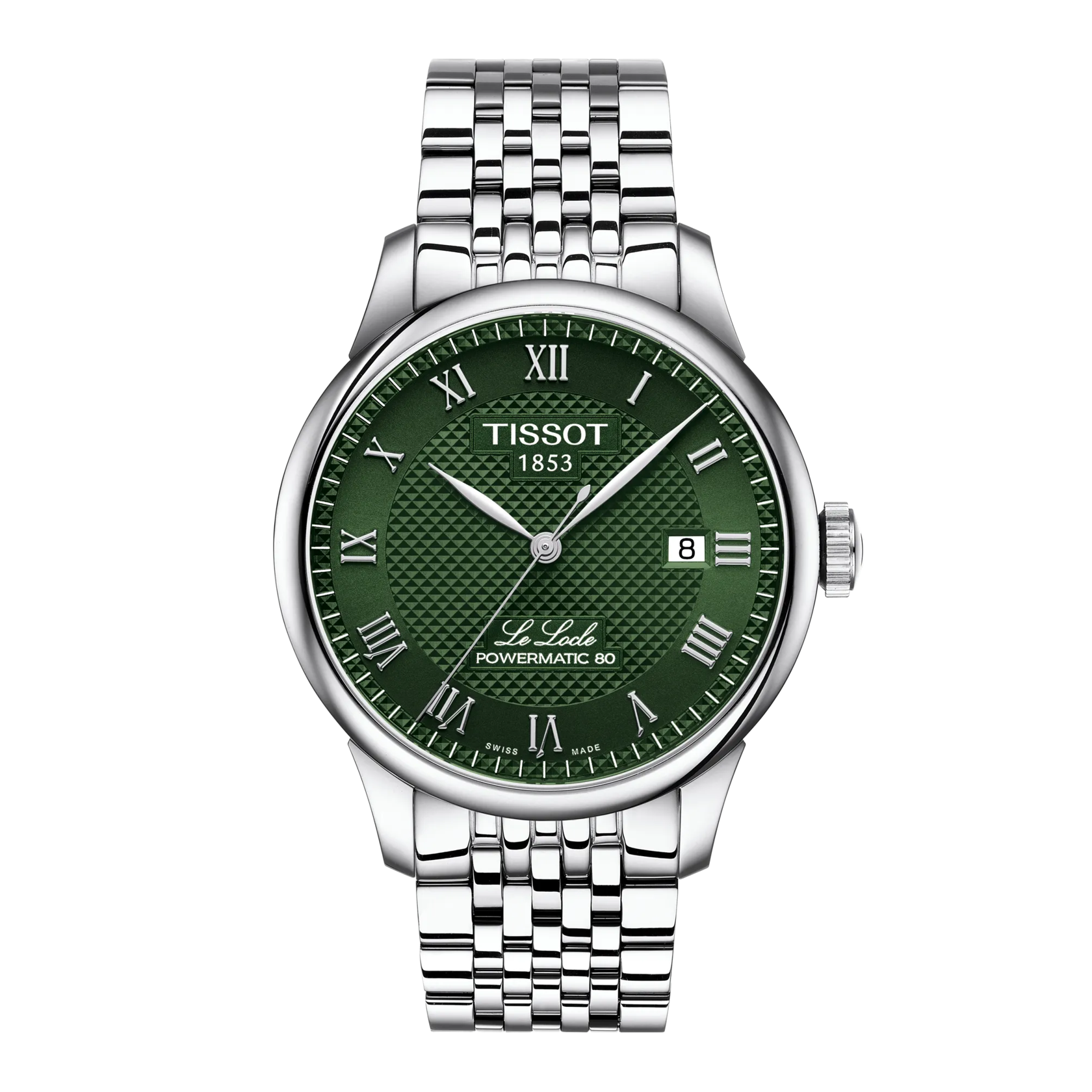 Tissot Le Locle Powermatic 80 Grün Herrenuhr - T006.407.11.093.00
