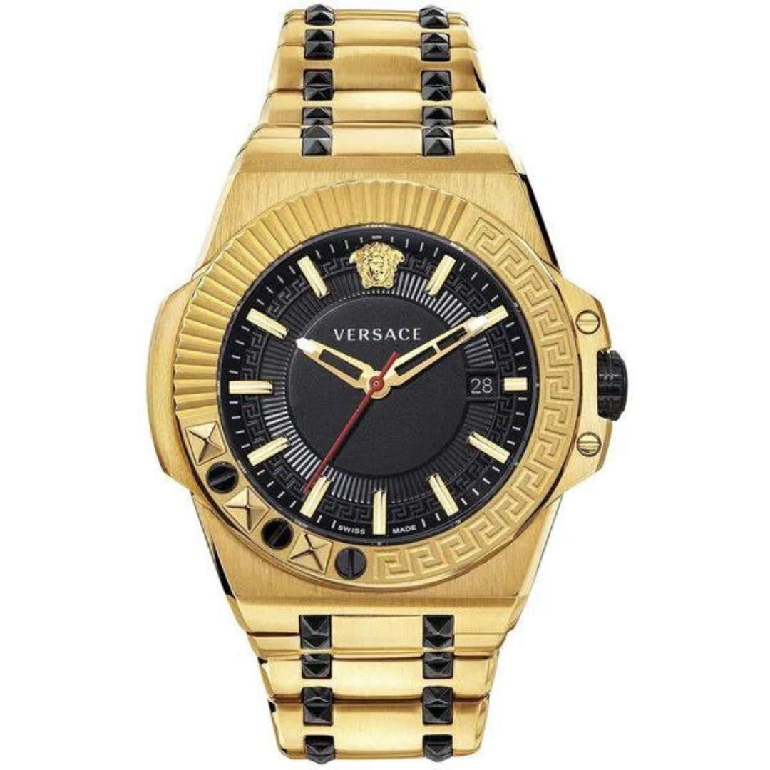 Versace Herrenuhr Chain Gold, 45 mm - VEDY00619