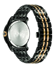 Versace Herrenuhr Palazzo Bicolor Schwarz/Gold, 43 mm - VERD01119