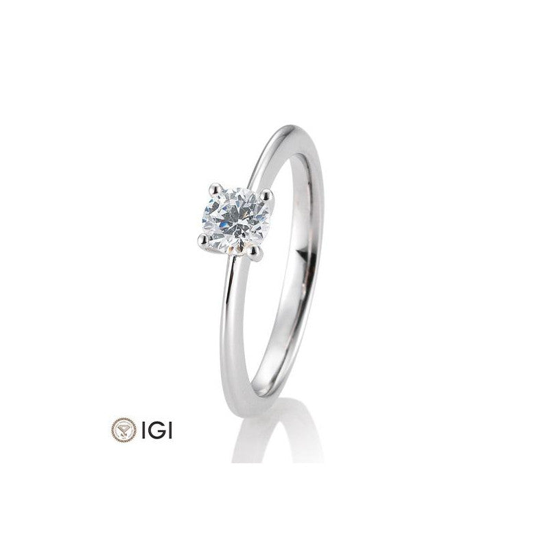18 Karat Solitär-Ring 4er Krappe 0,40-0.60 ct. - 41057350