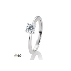 18 Karat Solitär-Ring 4er Krappe 0,40-0.60 ct. - 41057350