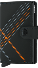 Secrid Miniwallet Stitch Linea Orange mit Gravur -MSt-Linea Orange