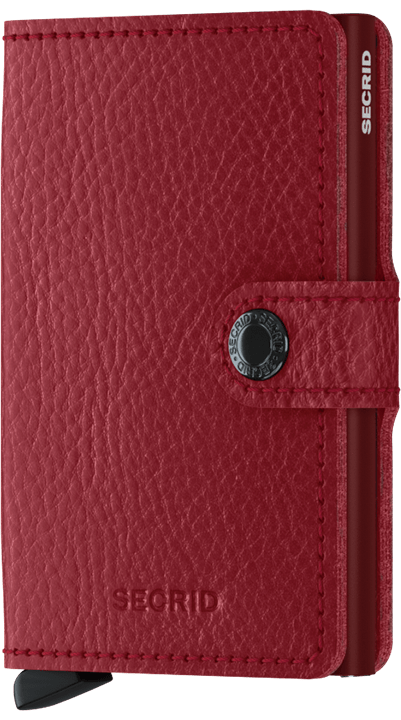 Secrid Miniwallet Veg Rosso Bordeaux mit Gravur - MVg-Rosso-Bordeaux
