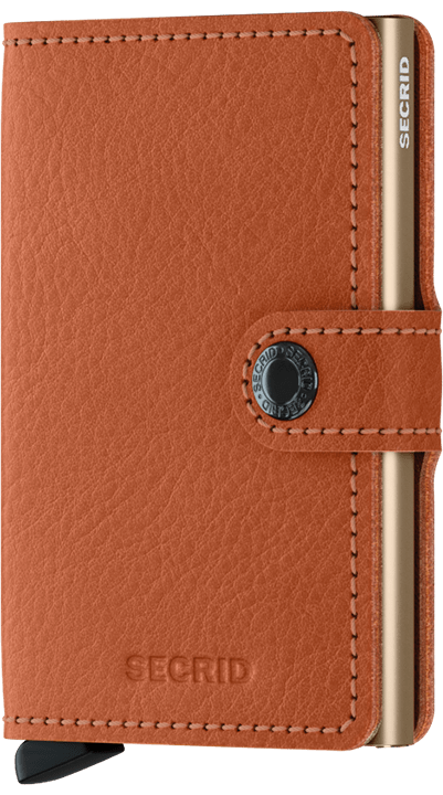 Secrid Miniwallet Veg Caramello-Sand mit Gravur - MVg-Caramello-Sand