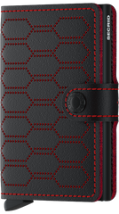 Secrid Miniwallet FUEL BLACK-RED mit Gravur - MFu-Black-Red