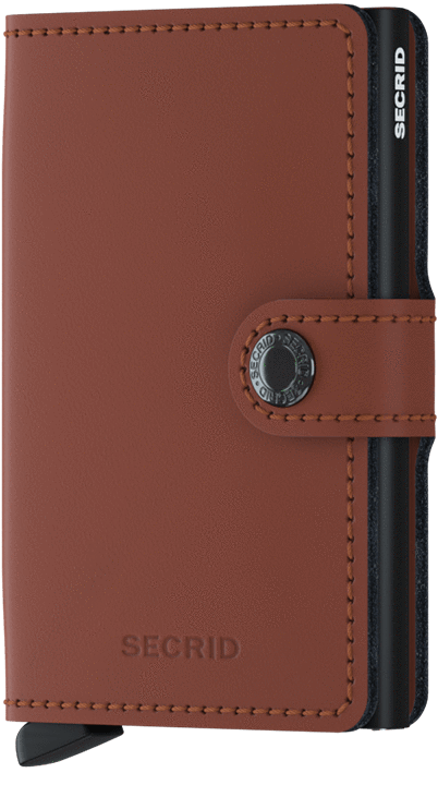 Secrid Miniwallet  Matte Brick-Black mit Gravur - MM-Brick-Black