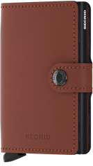 Secrid Miniwallet  Matte Brick-Black mit Gravur - MM-Brick-Black