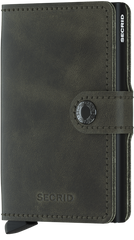 Secrid Miniwallet VINTAGE OLIVE-BLACK mit Gravur - MV-Olive-Black