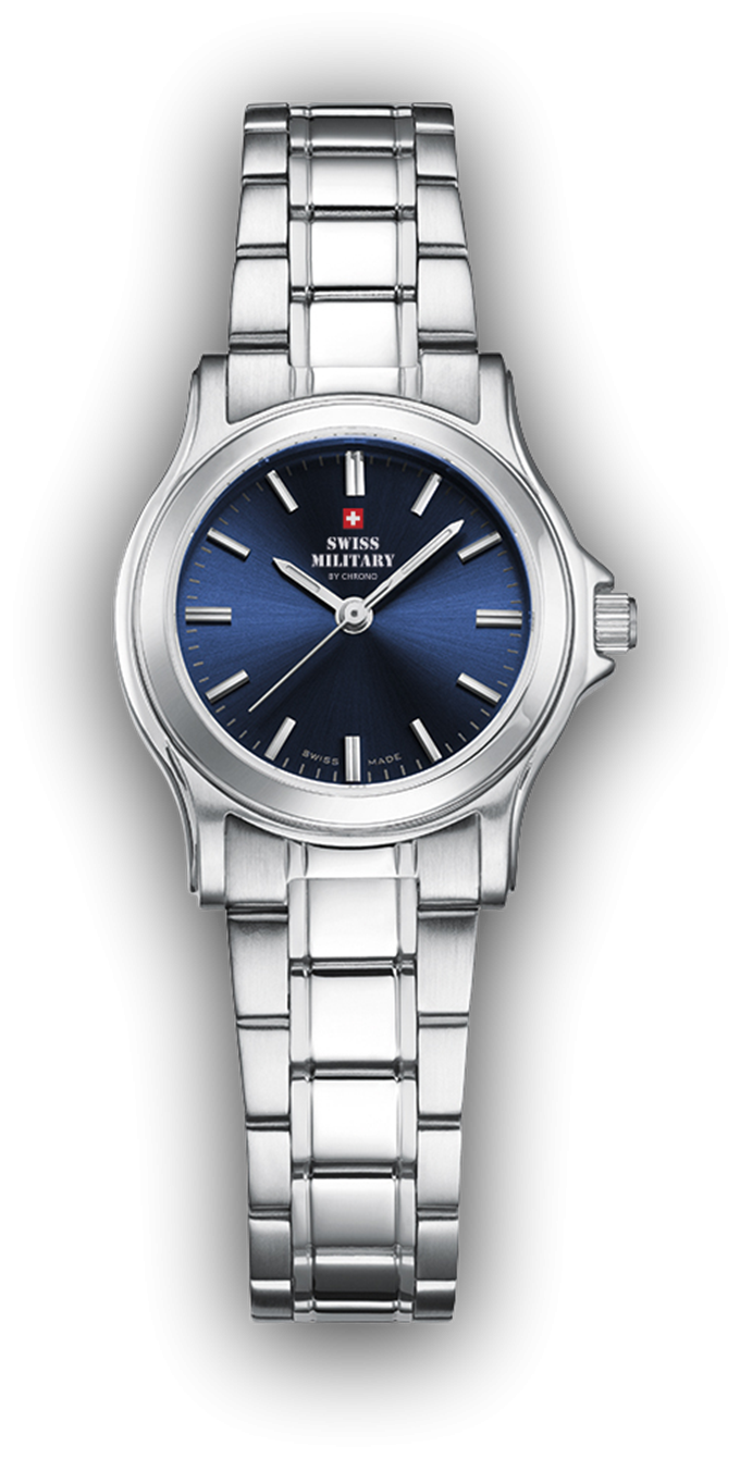 Swiss Military Damen Uhr analog Quarzwerk mit Edelstahl Armband - SM34003.02