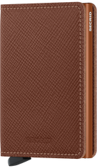Secrid Slimwallet Saffiano Caramel mit Gravur - SSa-Caramel