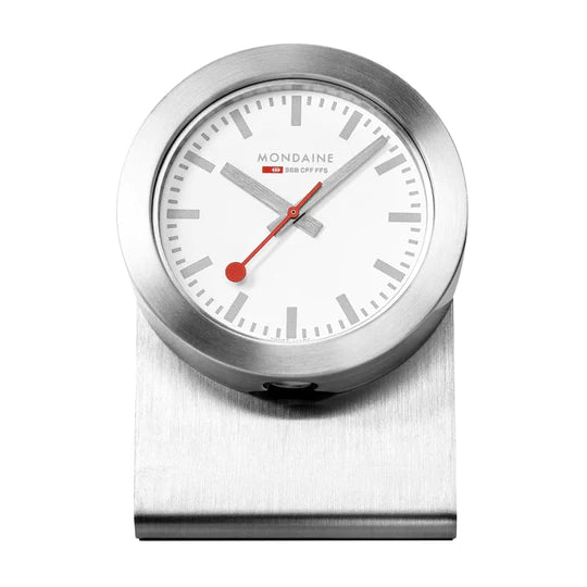 MAGNET-UHR 50mm, Silberne Wanduhr - A660.30318.82SBV