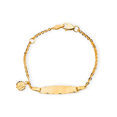 Baby-Kinder Bracelet mit Gravur Gold 18 Karat - GB-489/18