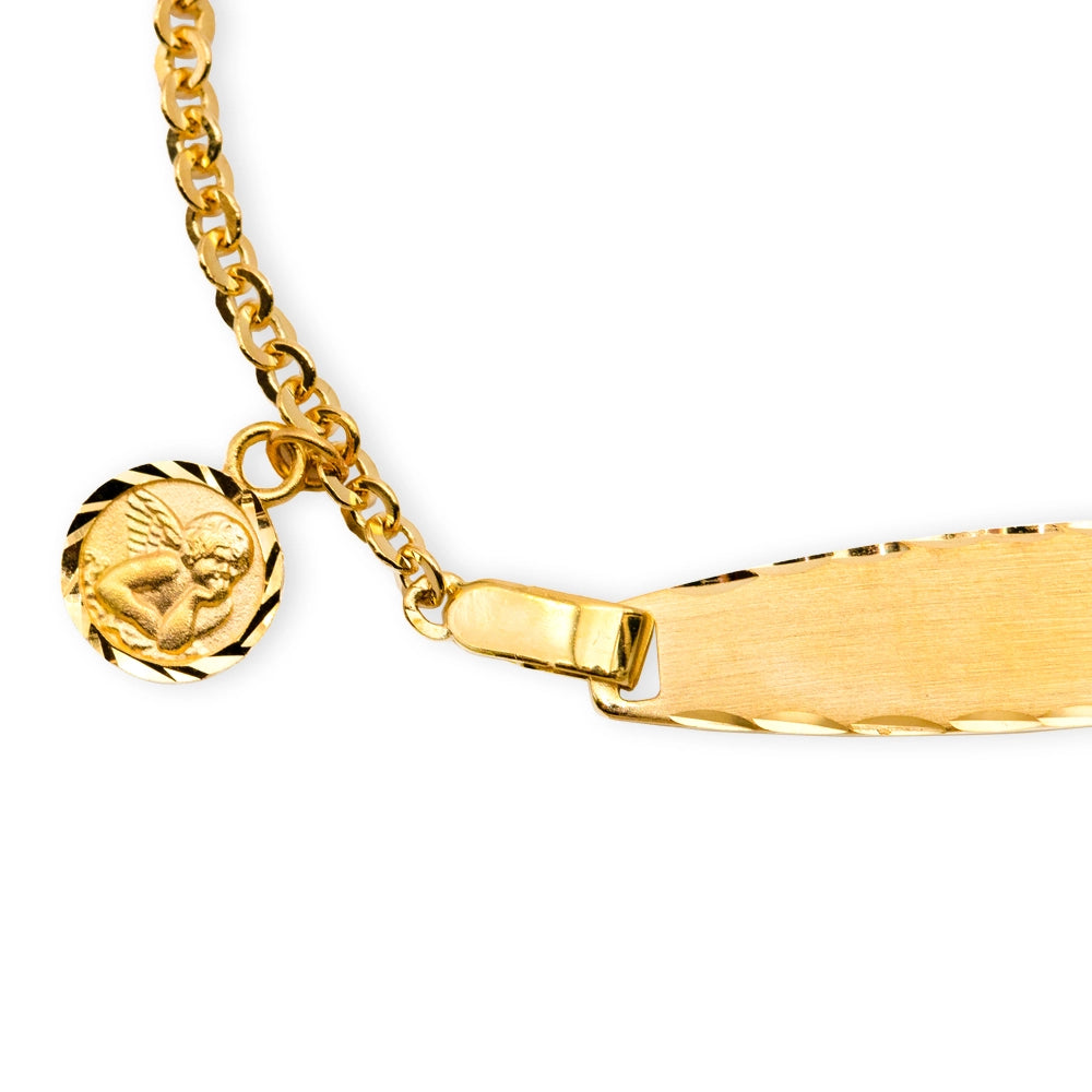 Baby-Kinder Bracelet mit Gravur Gold 18 Karat - GB-489/18