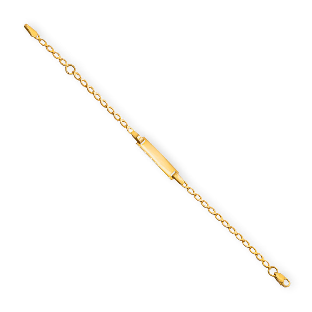 Baby Kinder Gelbgold 18 Karat Bracelet mit Gratis Gravur - GB-647/18