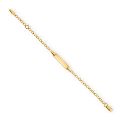 Baby Kinder Gelbgold 18 Karat Bracelet mit Gratis Gravur - GB-647/18