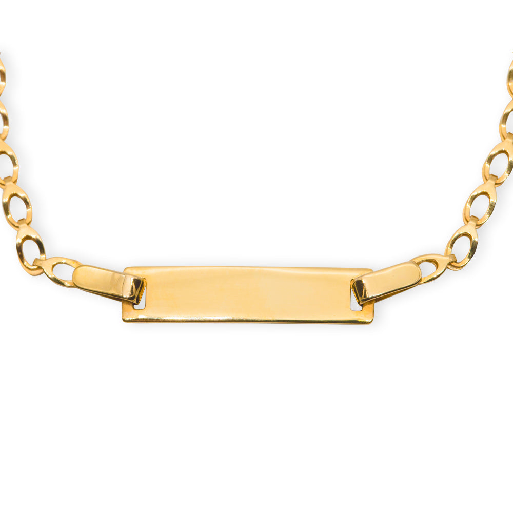 Baby Kinder Gelbgold 18 Karat Bracelet mit Gratis Gravur - GB-647/18