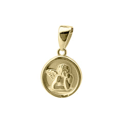 Pendentif Ange Gardien Bébé Enfant en Or Jaune, 9/375 Carats - GA-328 