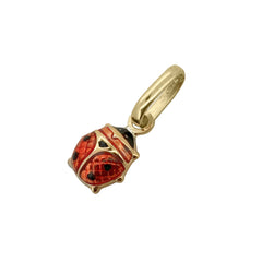 Pendentif coccinelle en or jaune 9 carats 375