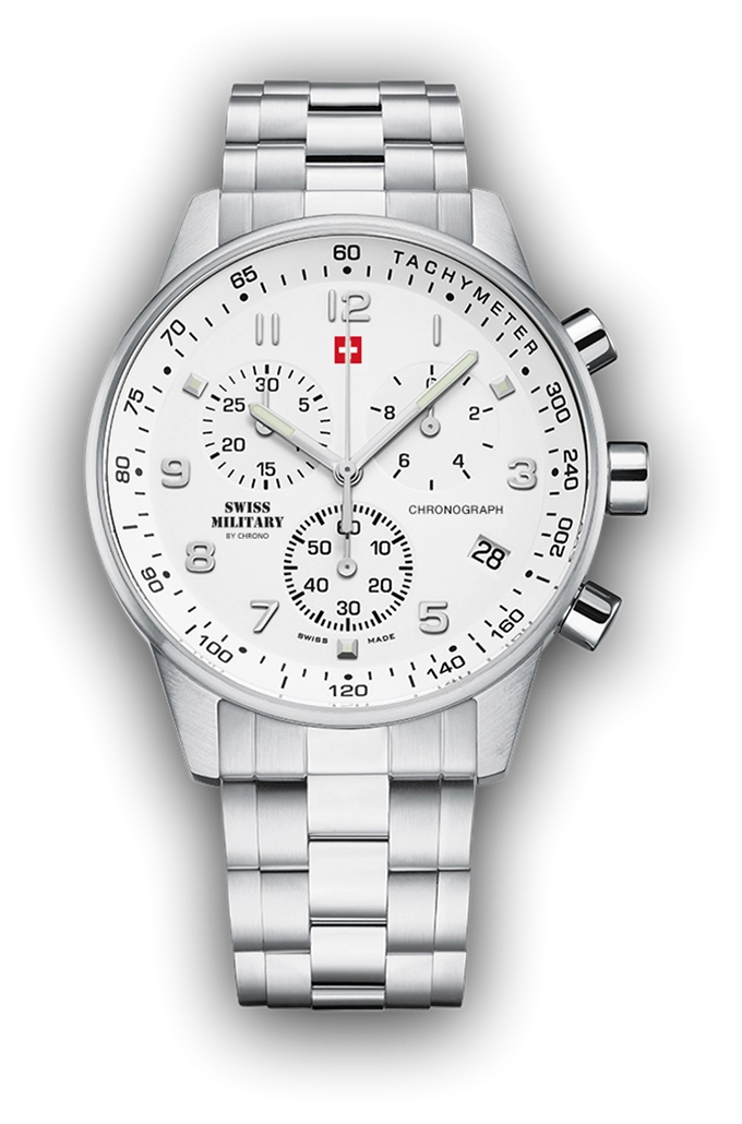 Swiss Military Minimalistischer Chronograph Herrenuhr - SM34012.02