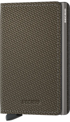 Secrid Slimwallet Carbon Khaki mit Gravur - SCa-Khaki