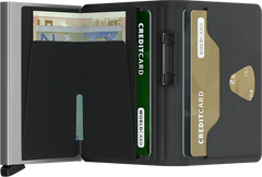 Portefeuille Secrid Bandwallet TPU Noir-Blanc avec gravure - BTP-Noir-Blanc