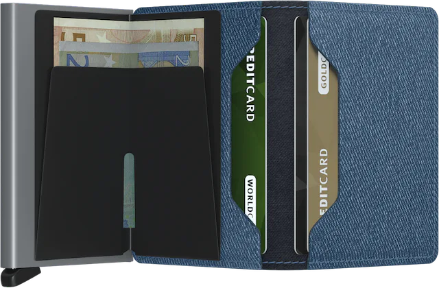 Secrid Slimwallet Twist Jeans Blue mit Gravur - STw-Jeans Blue