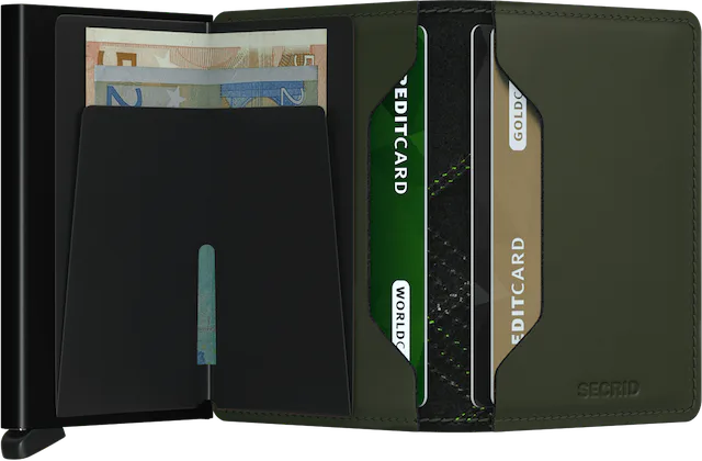 Secrid Slimwallet Stitch Linea Lime mit gratis Gravur - SSt-Linea Lime