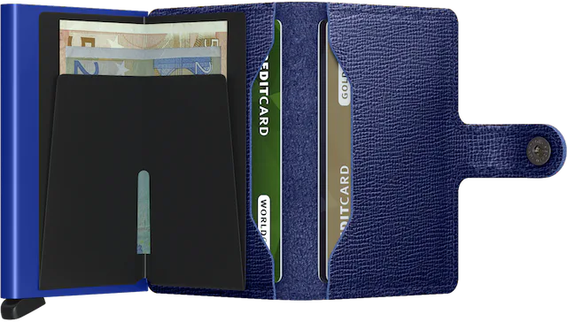 Secrid Miniwallet Crisple Cobalt mit Gravur  - MC-Cobalt