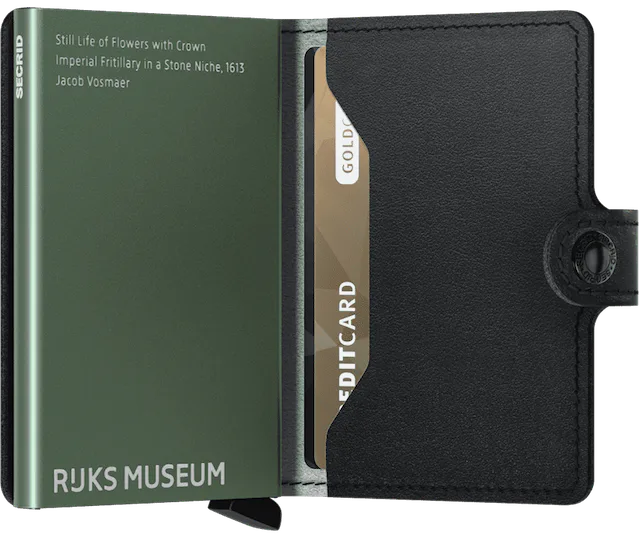 Secrid Miniwallet Art Flowers mit Gravur - MAr-Flowers