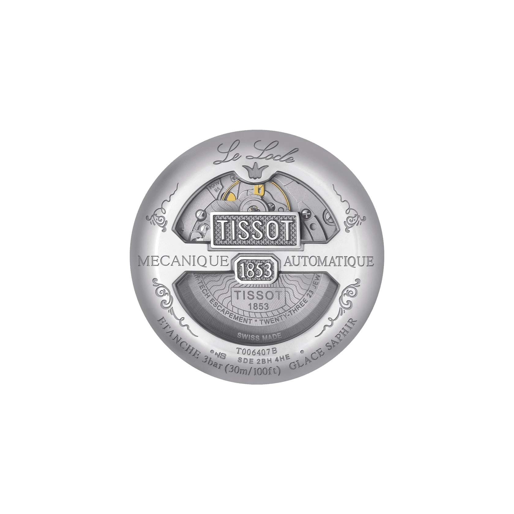 Tissot T-Classic Le Locle Automatique Powermatic 80 Damenuhr - T006.407.16.053.00